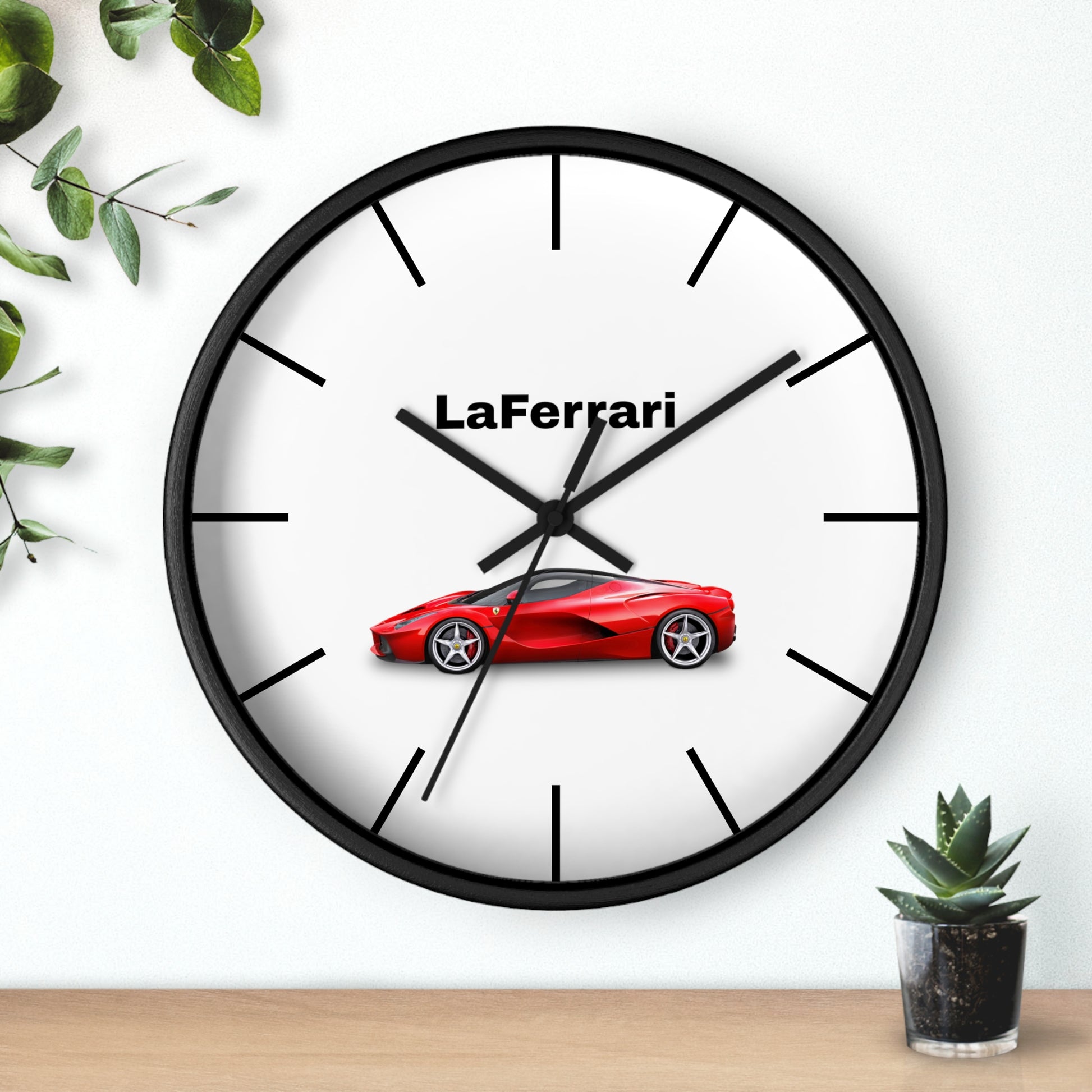 Discover the Ferrari LaFerrari Wall Clock at MJLiving: A high-quality Home Decor with a unique design.