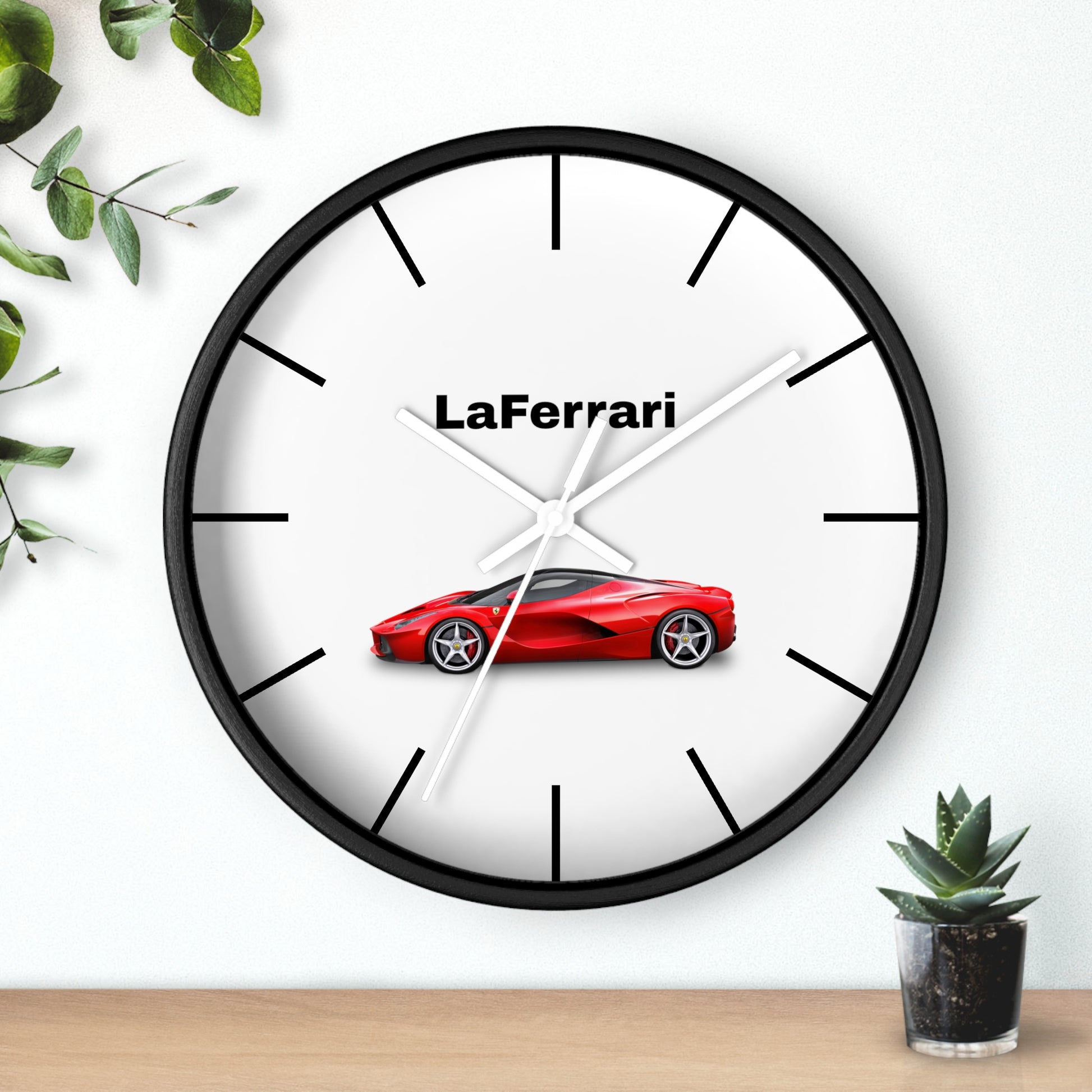 Discover the Ferrari LaFerrari Wall Clock at MJLiving: A high-quality Home Decor with a unique design.