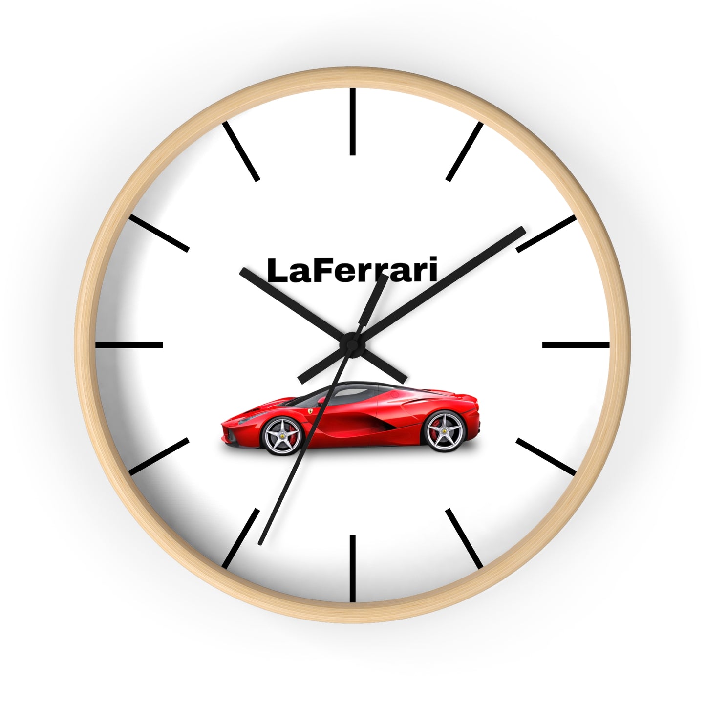 Discover the Ferrari LaFerrari Wall Clock at MJLiving: A high-quality Home Decor with a unique design.