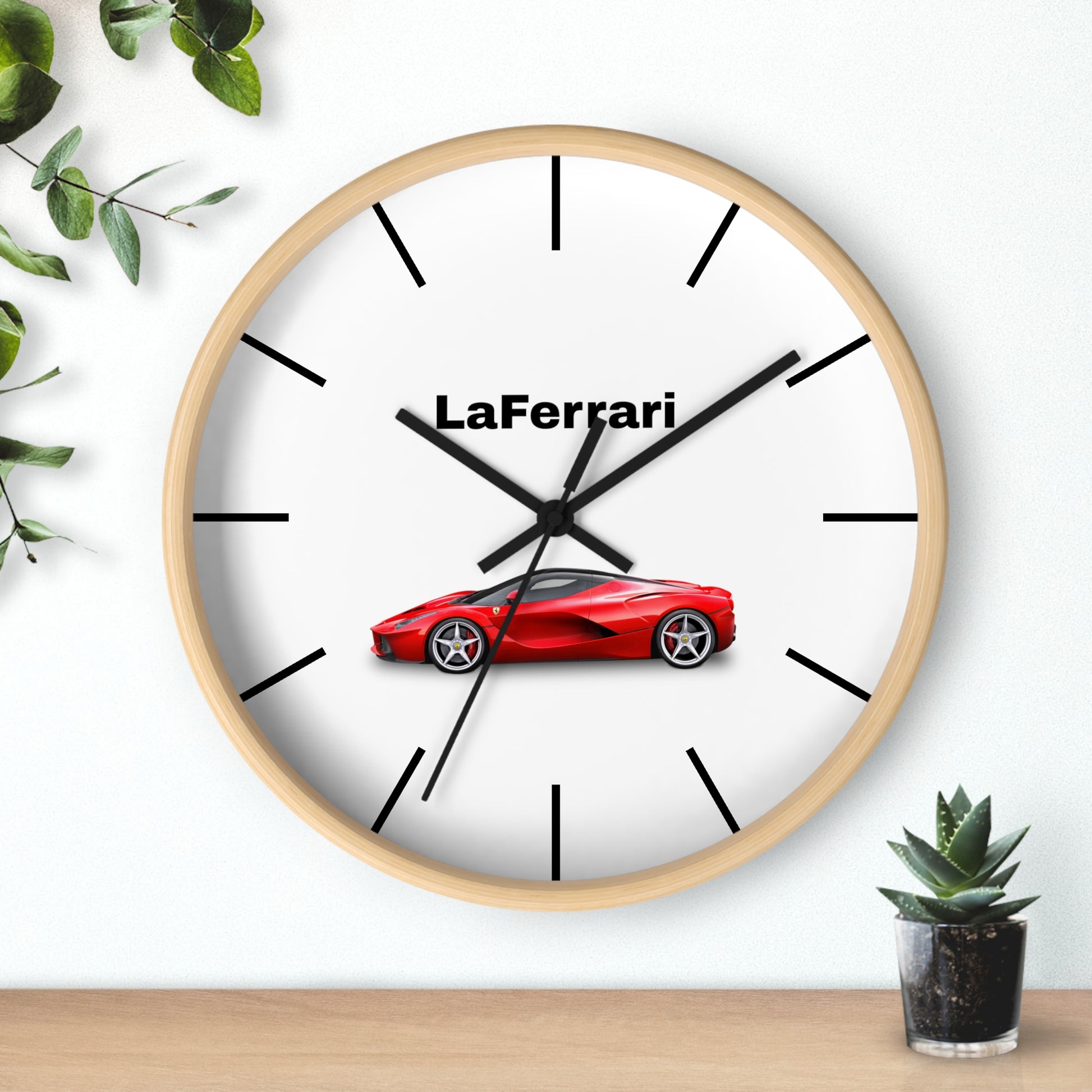 Discover the Ferrari LaFerrari Wall Clock at MJLiving: A high-quality Home Decor with a unique design.