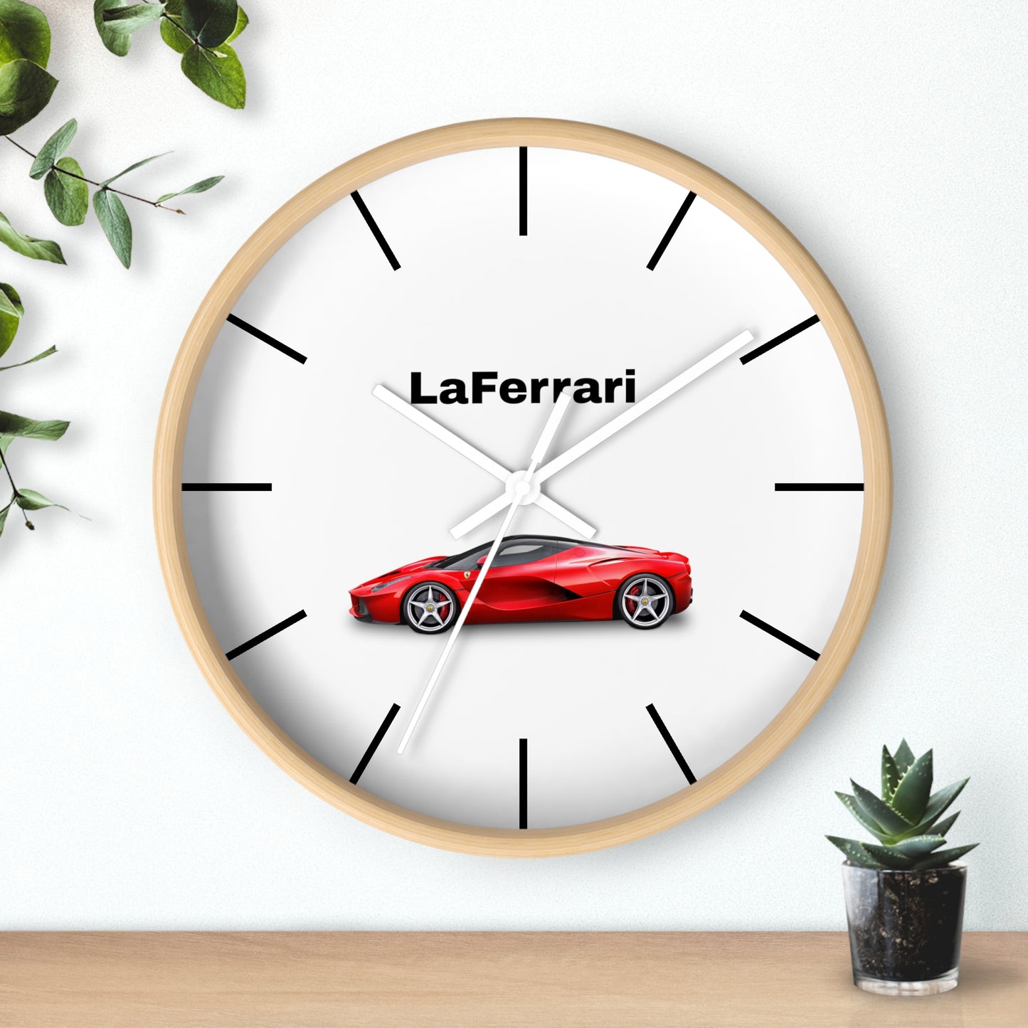 Discover the Ferrari LaFerrari Wall Clock at MJLiving: A high-quality Home Decor with a unique design.