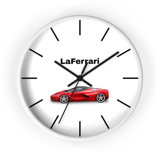 Discover the Ferrari LaFerrari Wall Clock at MJLiving: A high-quality Home Decor with a unique design.