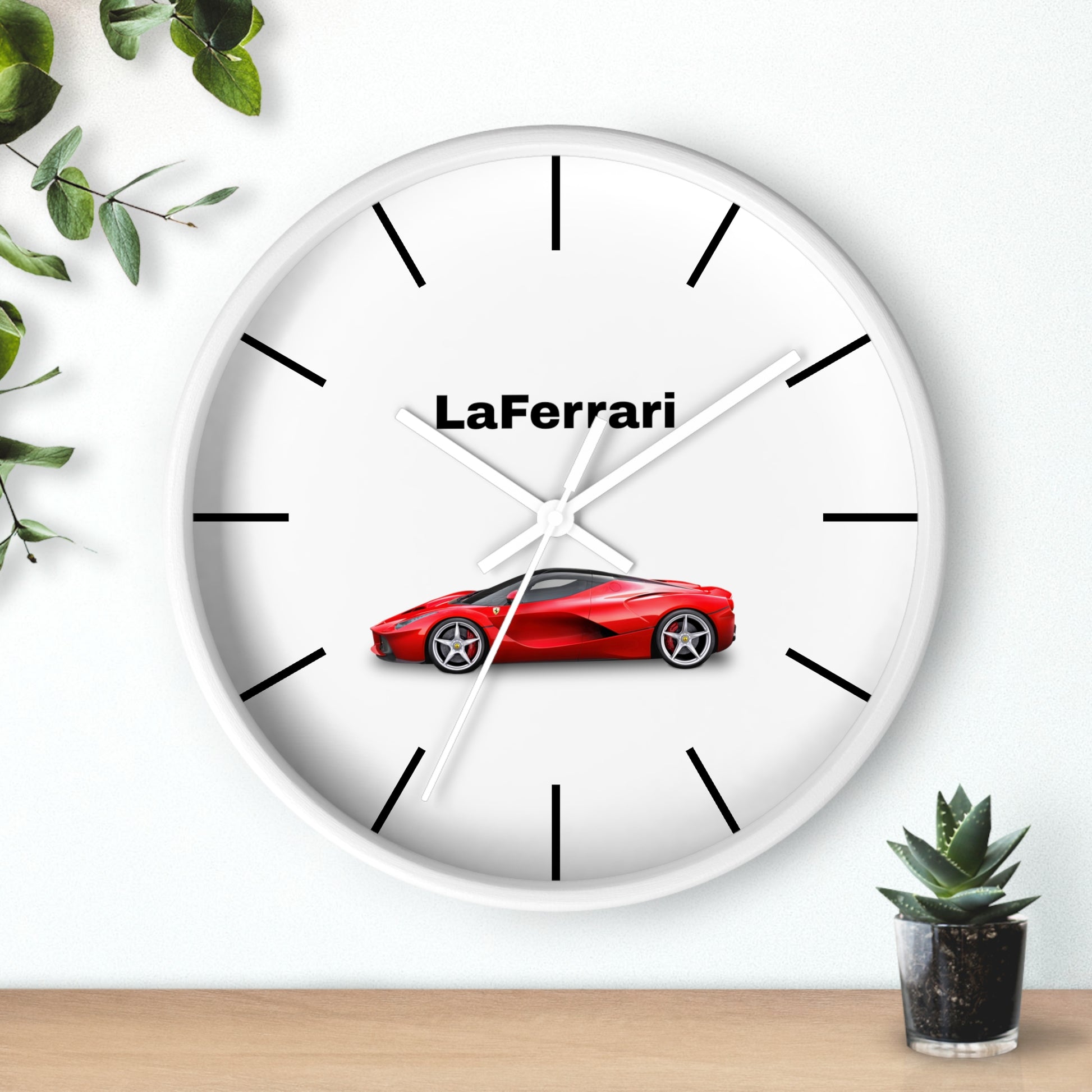 Discover the Ferrari LaFerrari Wall Clock at MJLiving: A high-quality Home Decor with a unique design.