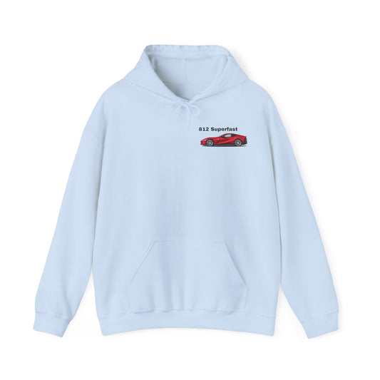 Discover the Ferrari 812 Superfast Hoodie Without Specs at MJLiving: A high-quality Hoodie with a unique design.